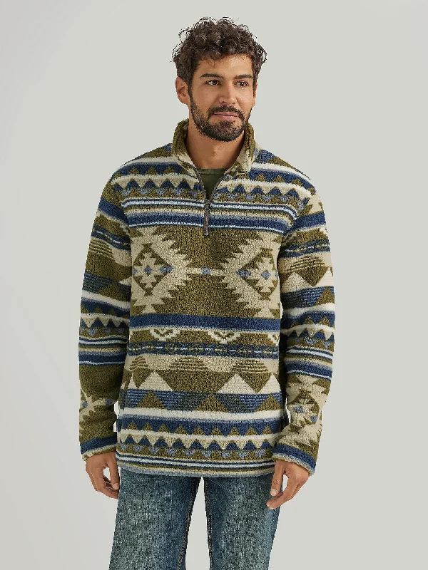 Men's Heavyweight Quarter-Zip Sherpa Pullover - Alpine