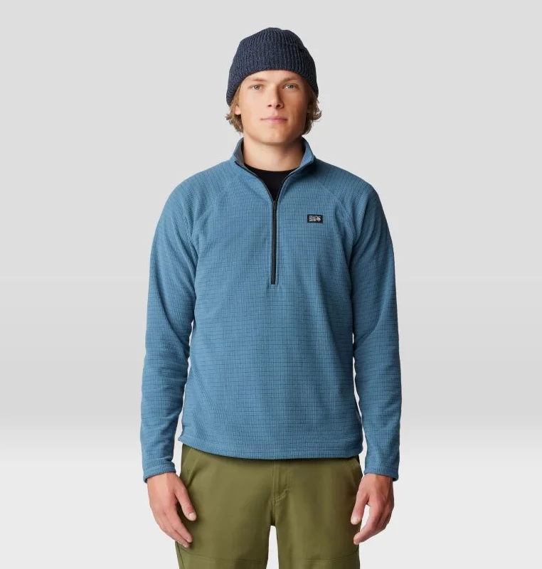 Men's Summit Grid Half-Zip - Adriatic Blue