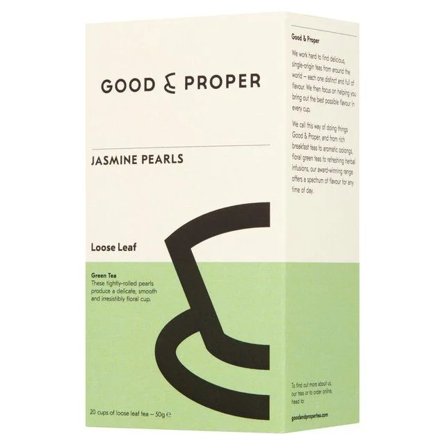 Good & Proper Tea - Loose Leaf Jasmine Pearls Green Tea   50g