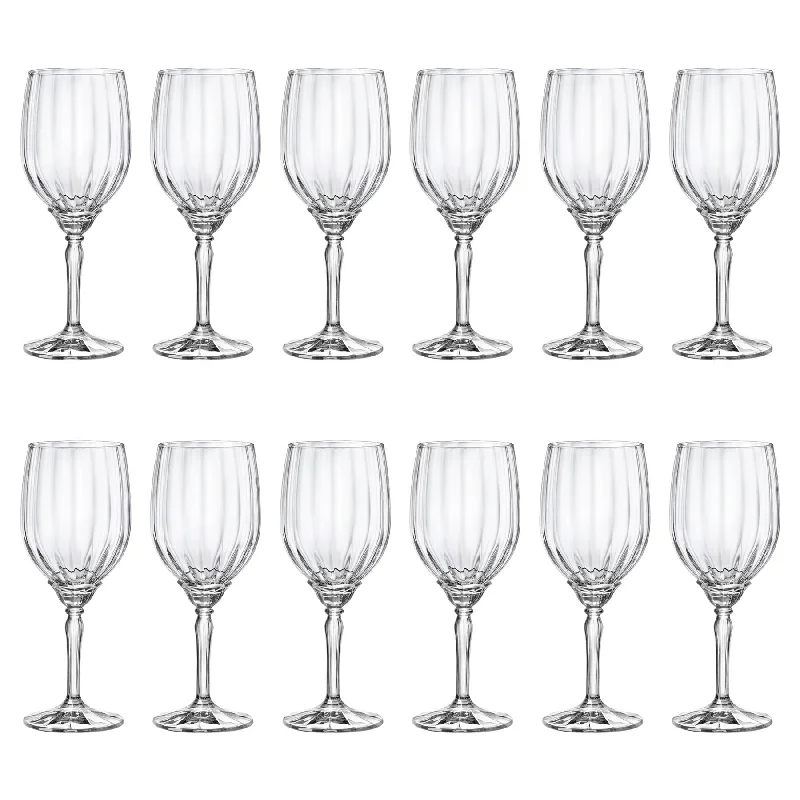 380ml Florian White Wine Glasses - Pack of 12  - By Bormioli Rocco