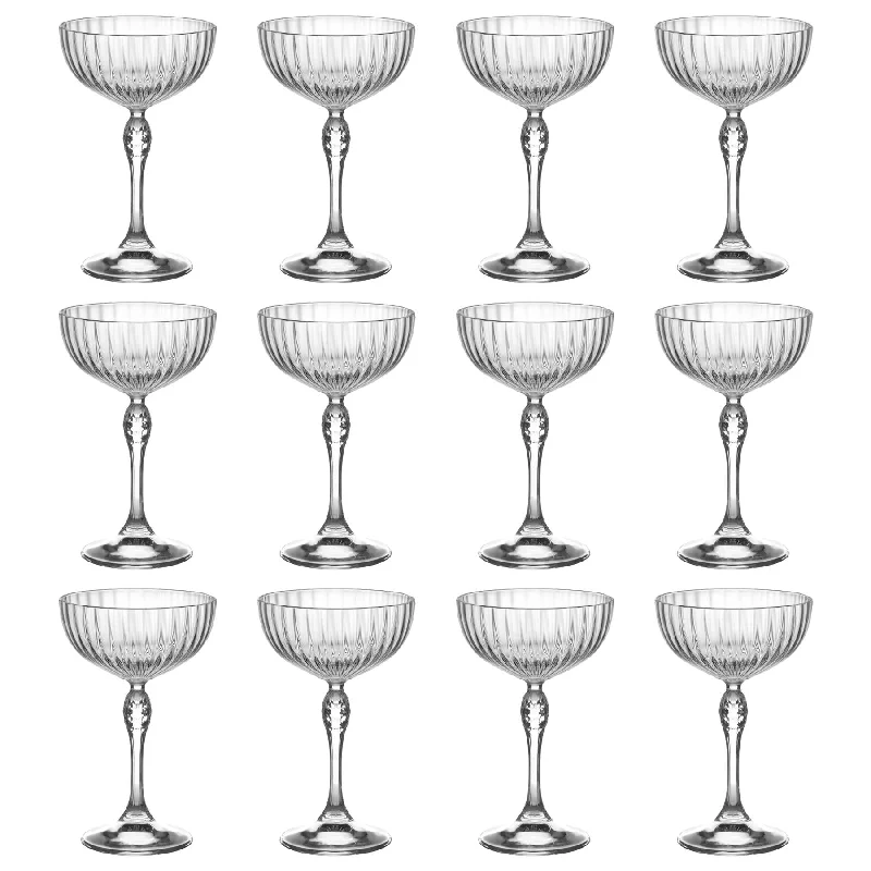 230ml America '20s Champagne Cocktail Saucers - Pack of 12 - By Bormioli Rocco