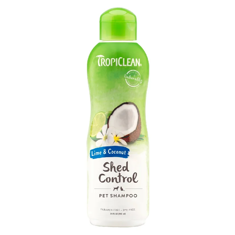 Pet conditioner: used to care for pet hair,Tropiclean Dog Grooming Lime and Coconut Shampoo Shed Control 355ml