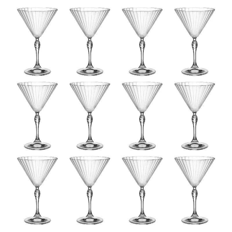 250ml America '20s Martini Glasses - Pack of 12 - By Bormioli Rocco