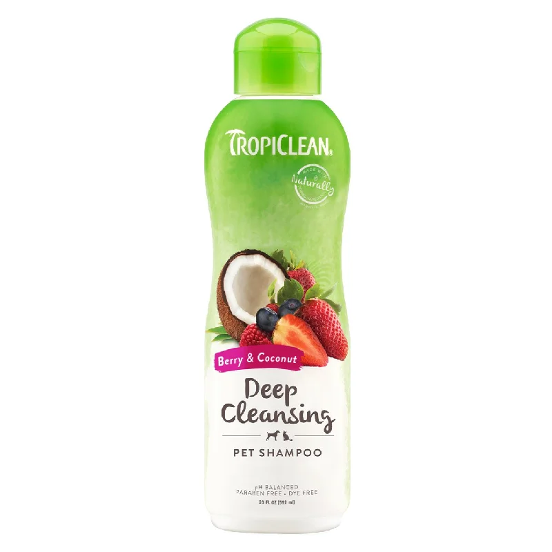 Pet grooming and cleaning products:Tropiclean Dog Grooming Berry and Coconut Shampoo Fresh! 355ml