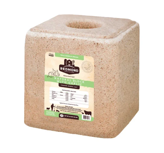 Natural Mineral Block with Garlic - 44lbs