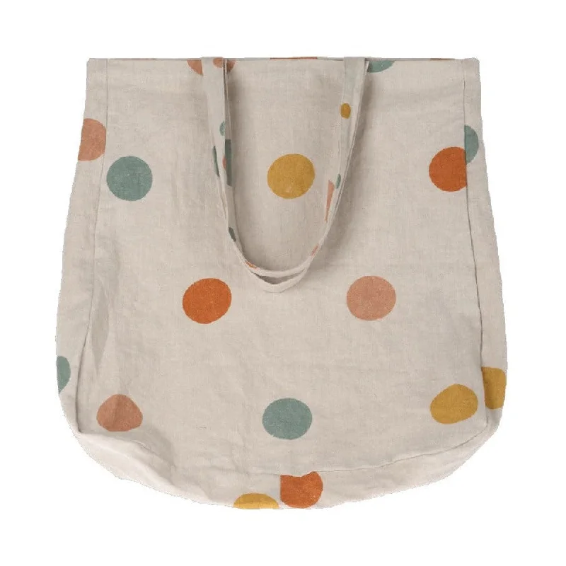 Maileg multi dots large tote bag