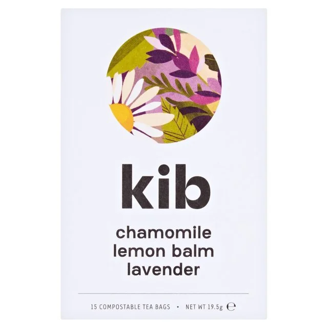 Kib Chamomile Lemon Balm Lavender Herbal Tea   15 per pack