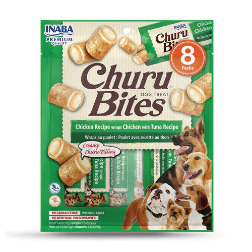 INABA Dog Churu Bites Chicken Wraps with Tuna 96G