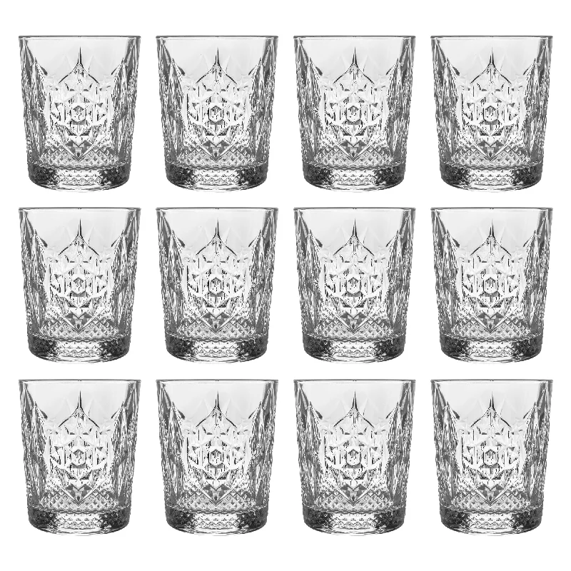 390ml Bartender Stone Whisky Glasses - Pack of 12 - By Bormioli Rocco