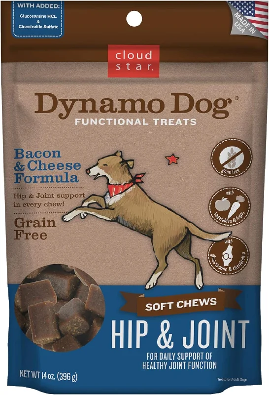 - Hypoallergenic dog food/pet-dog-food-1Dynamo Dog Hip & Joint Functional Soft Chews Dog Treats (Bacon & Cheese) - 14oz