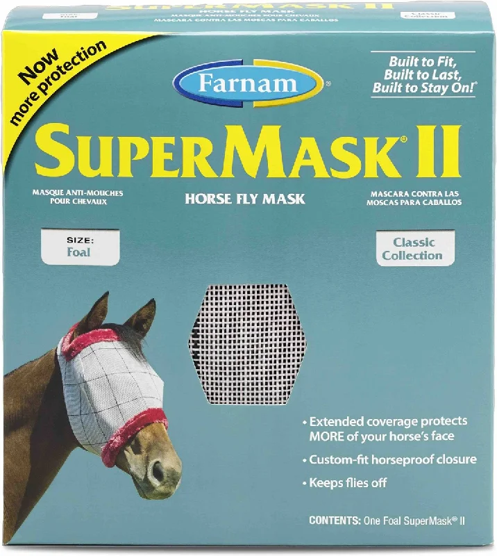 SuperMask II Horse Fly Mask without Ears - Various Sizes