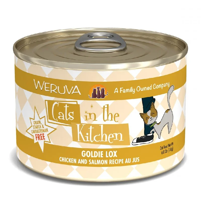    - Cat food for multi-cat households  /pet-cat-food-1Weruva Goldie Lox Chicken and Salmon Recipe Au Jus Canned Cat Food (3.2-oz, single)