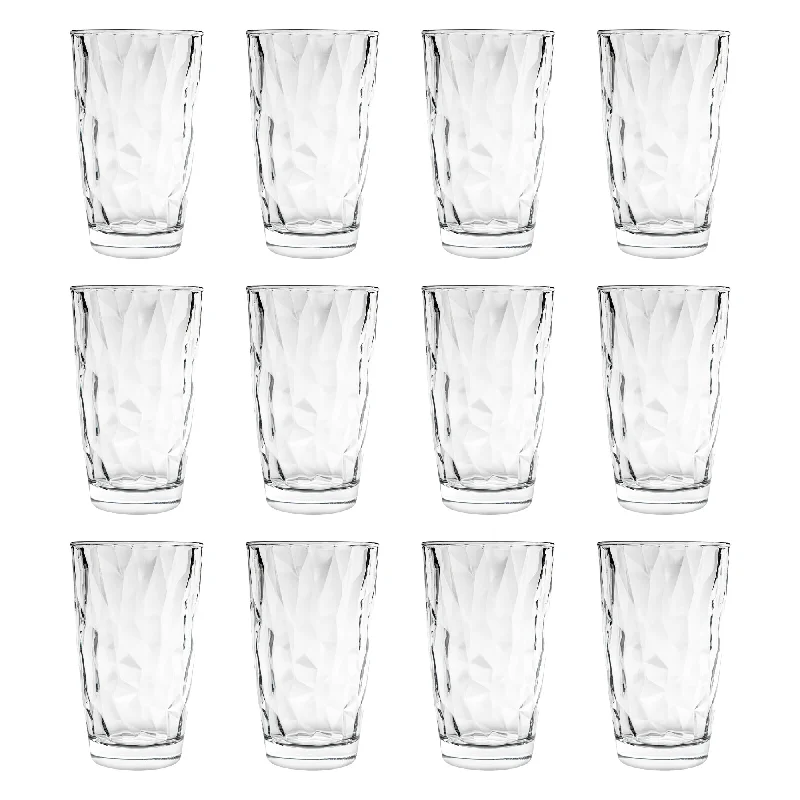 470ml Diamond Highball Glasses - Pack of 12 - By Bormioli Rocco