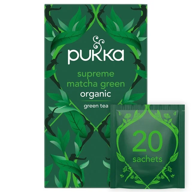 Pukka Tea Herbs Supreme Green Matcha Tea Bags   20 per pack