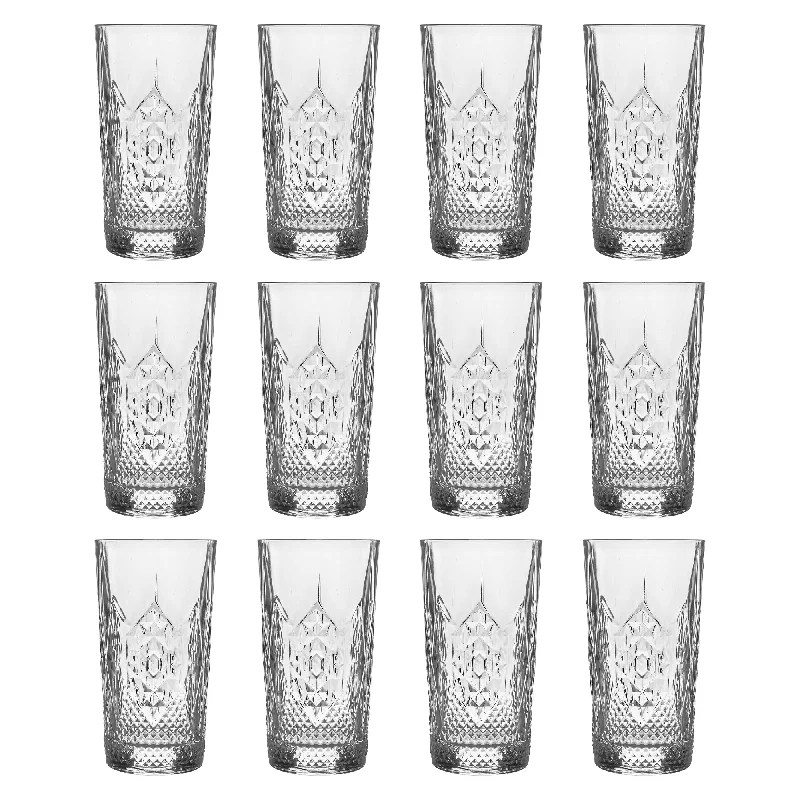 490ml Bartender Stone Highball Glasses - Pack of 12 - By Bormioli Rocco