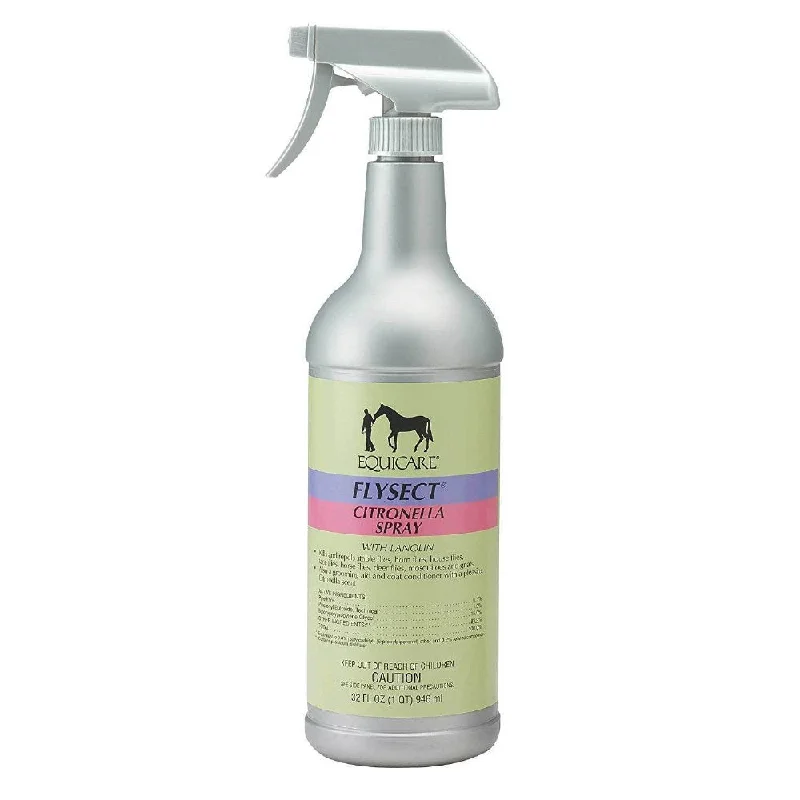 Equicare Flysect Citronella Spray Repellent with Lanolin - 32oz