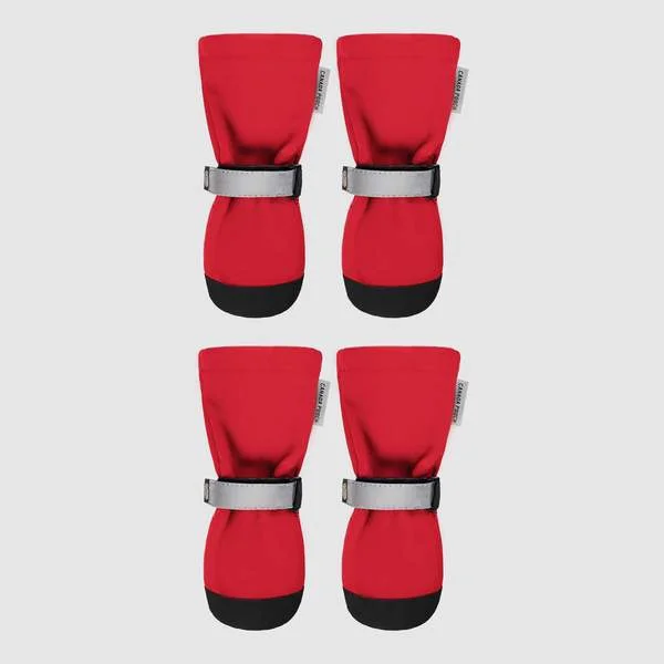 Canada Pooch Soft Shield Dog Boots Red (Set of 4)