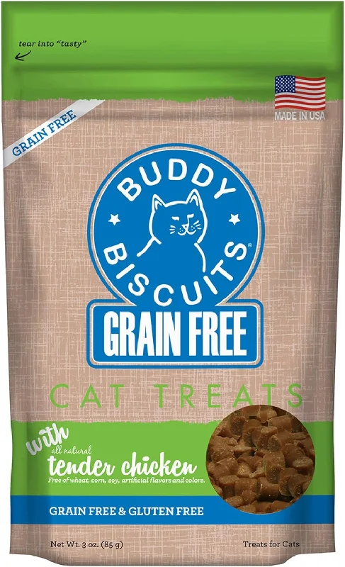 Grain Free Buddy Biscuits for Cats (Tender Chicken) - 3oz