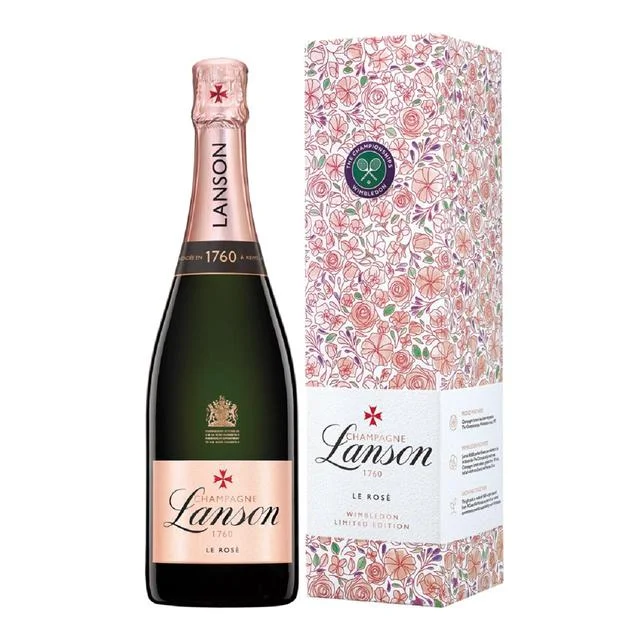 Lanson Rose Wimbledon Limited Edition Champagne NV   75cl