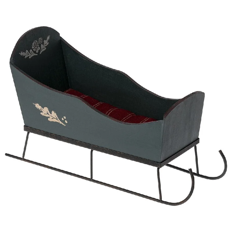 Maileg medium sleigh - green