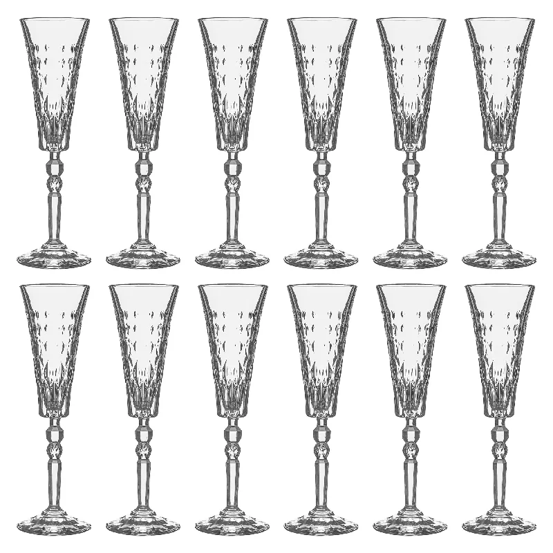 169ml Marilyn Champagne Flutes - Pack of 12 - By RCR Crystal