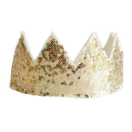 Alimrose sequin gold crown