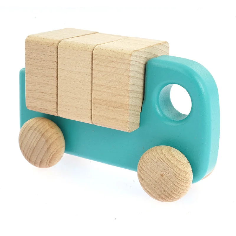 Bajo Truck With Blocks - Light Blue