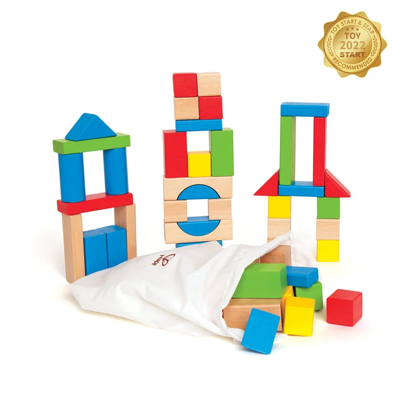 Hape 50 Maple Wooden Blocks