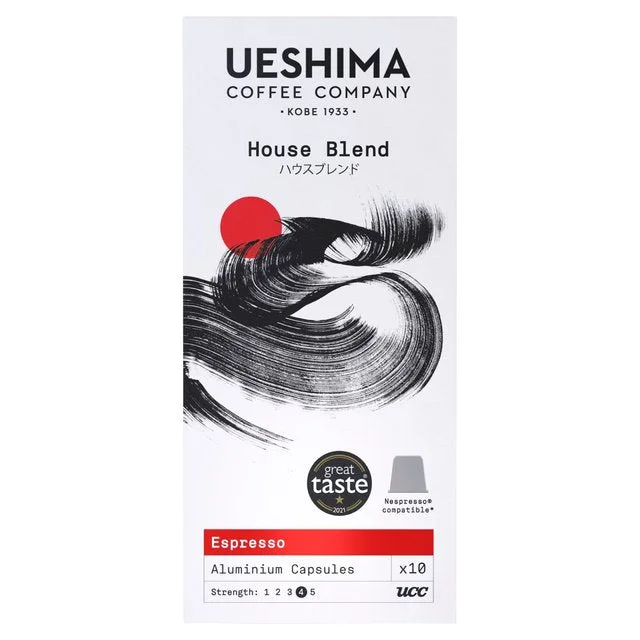 Ueshima House Blend Nespresso Compatible Capsules   10 per pack