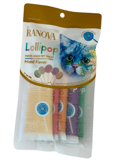    - Outdoor cat food  /pet-cat-food-1RANOVA Cat Treats - Freeze Dried Lollipop (Mixed Flavor) 1.4g x 5 pcs