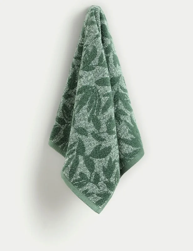 Pure Cotton Leaves Towel