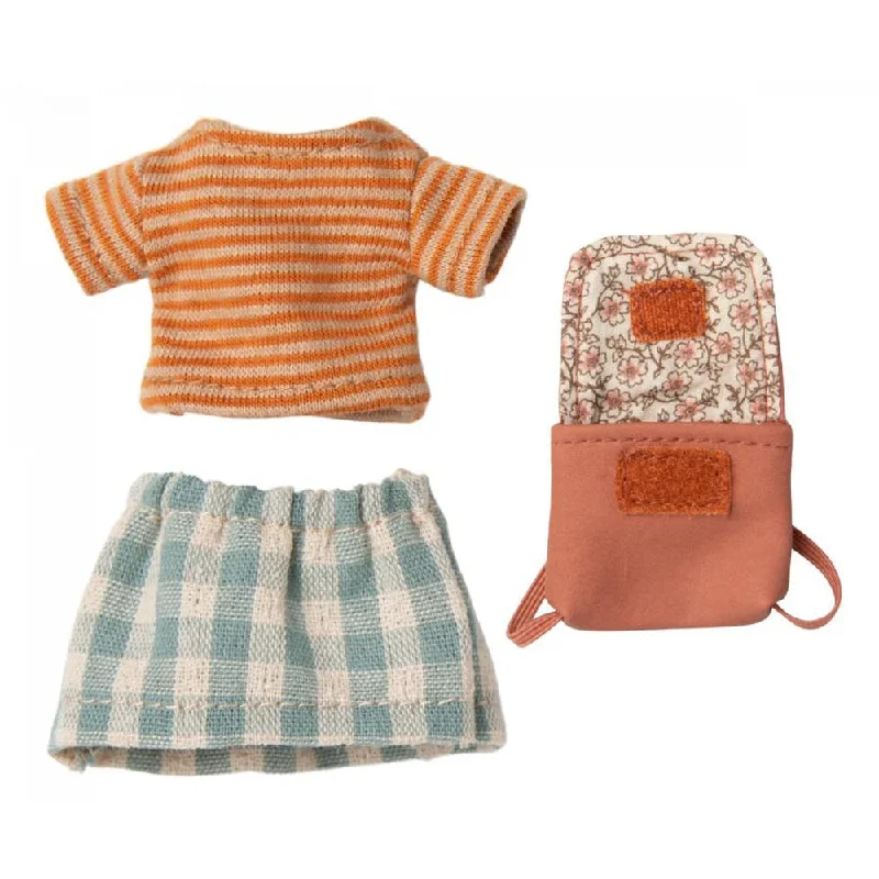 Maileg big sister clothes and bag - old rose