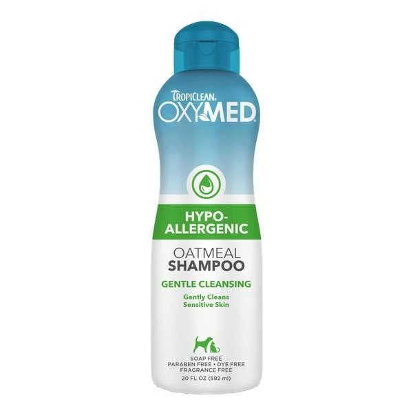 making it smoother and more shiny.Tropiclean Oxy-Med Hypoallergenic Shampoo for Dogs and Cats 592ml