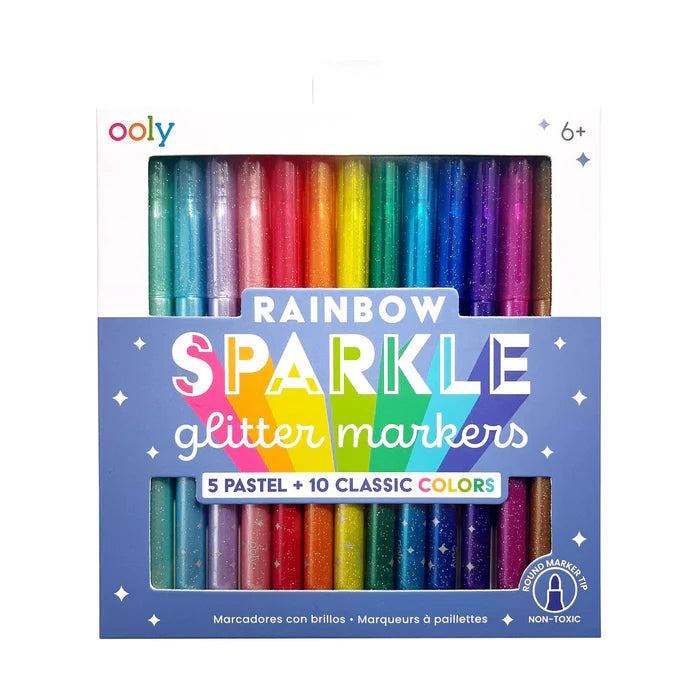 preventing the nails from growing too long and causing discomfort or damage to the pet.Ooly rainbow sparkle glitter markers set of 15