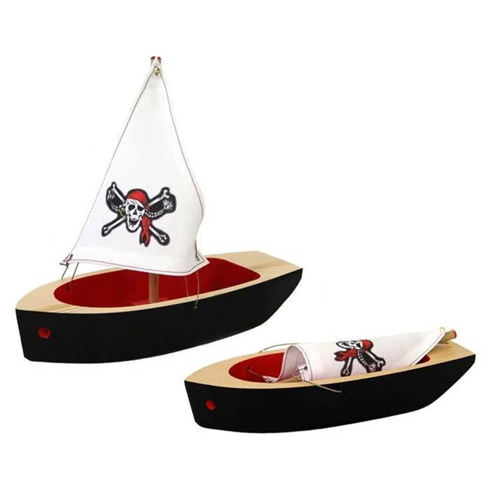 Ogas wooden pirate ship with turn down mass