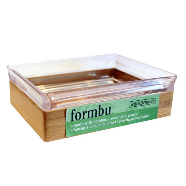 InterDesign Formbu Bamboo/Plastic Soap Dish  #10070392