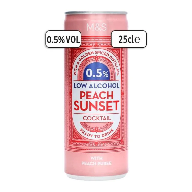 M&S Low Alcohol Peach Sunset   250ml