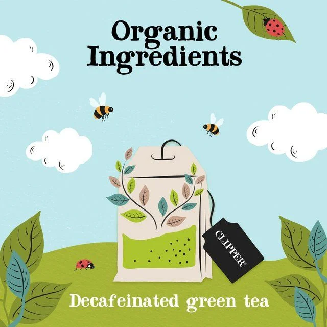 Clipper Organic & Fairtrade Decaffeinated Green Tea   40 per pack