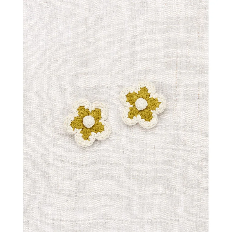 Misha and Puff Pistachio Medium Flower Clip Set