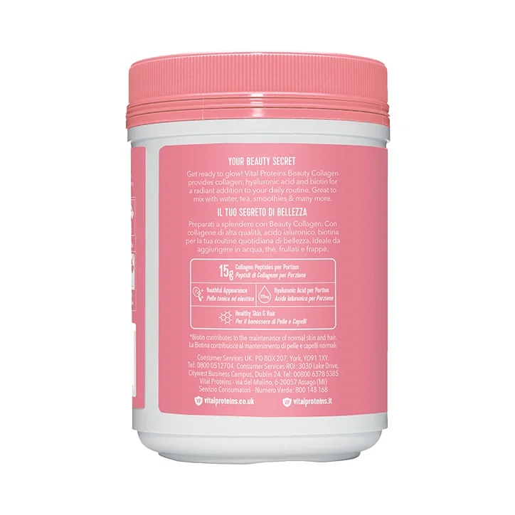 Vital Proteins Beauty Collagen Strawberry Lemon Flavour 271g