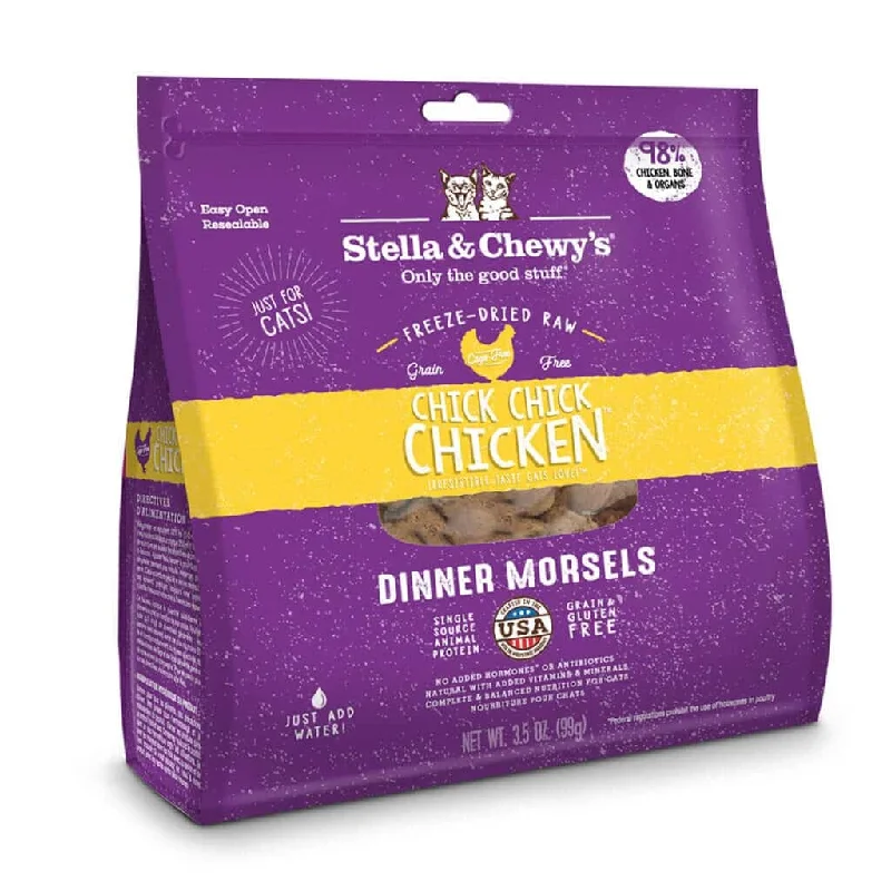    - Cat food nutritional analysis  /pet-cat-food-1STELLA & CHEWY'S® CHICK, CHICK CHICKEN FREEZE-DRIED RAW DINNER MORSELS CAT FOOD