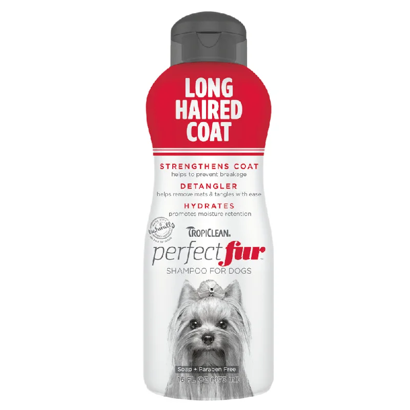 Pet conditioner: used to care for pet hair,Tropiclean PerfectFur Shampoo for Dogs Long Haired Coat 473ml