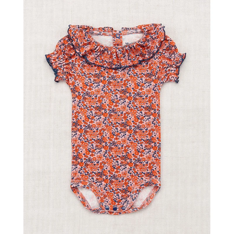 Misha and Puff Rose Blush Tisbury Garden Balloon Sleeve Paloma Onesie