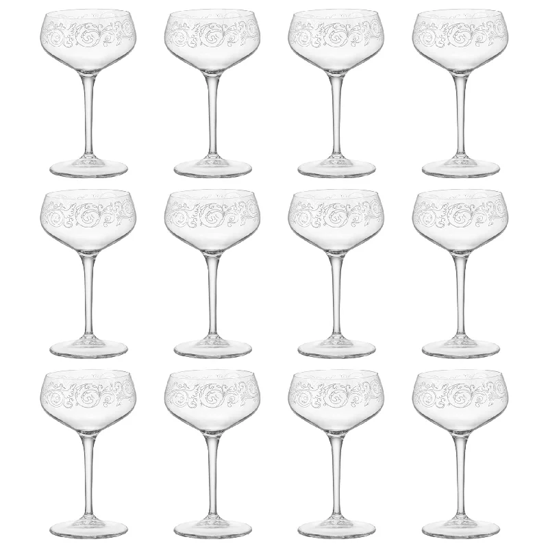 Liberty 250ml Bartender Novecento Cocktail Glasses - Pack of 12 - By Bormioli Rocco