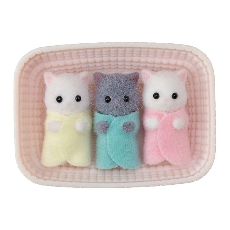 Calico Critters persian cat triplets