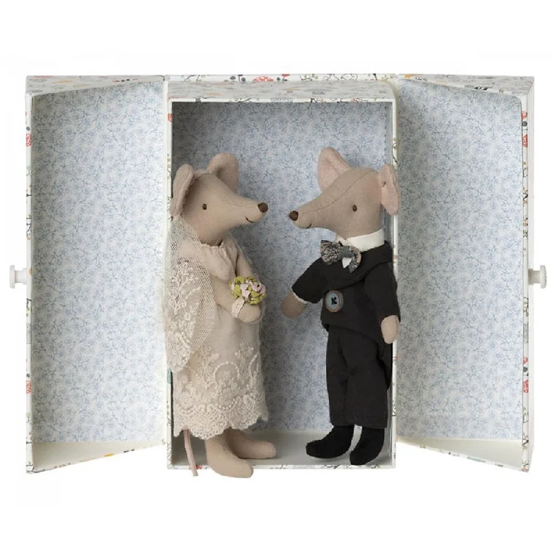 Maileg wedding mice couple in box