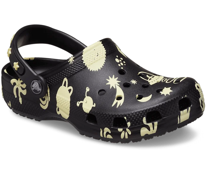 Kids' Classic Glow-in-the-Dark Space Clog - Black