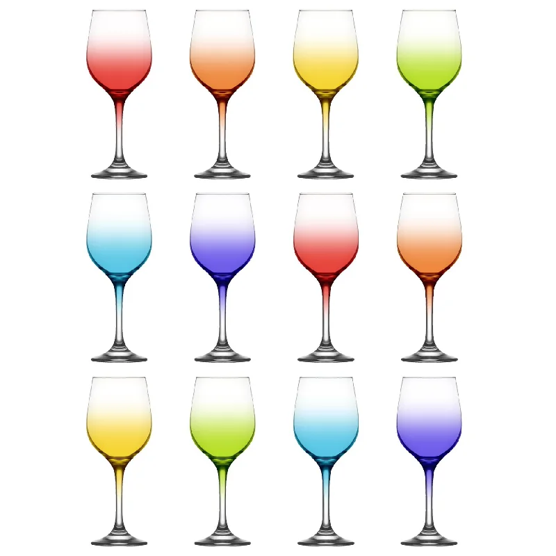 395ml Fame Wine Glasses - Full Colour - Pack of 12 - By LAV