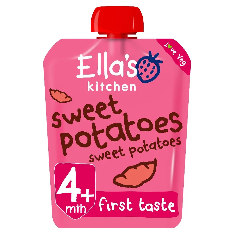 Ella's Kitchen Organic Sweet Potatoes First Tastes Baby Food Weaning Pouch 4+ Months 70g