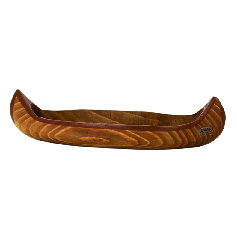 Ogas natural wood canoe